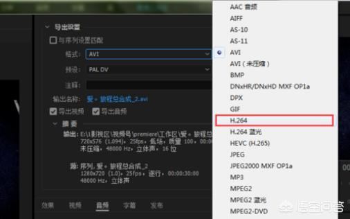 PR中如何將視頻壓縮？