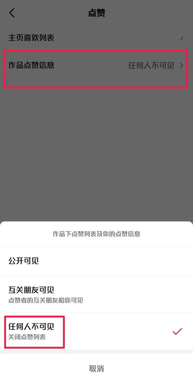 抖音怎么隱藏點(diǎn)贊？