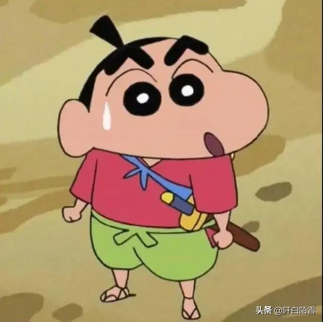 找兩張蠟筆小新的圖片，應(yīng)該是頭像，在抖音上看到的？