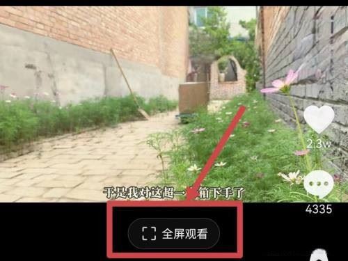 抖音半屏怎么切換全屏？